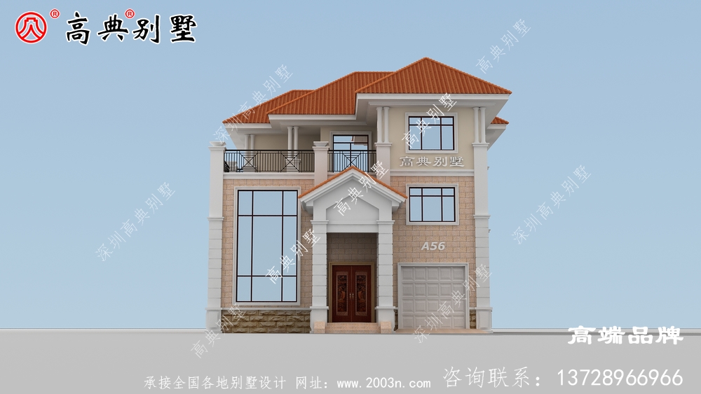 乡村三层别墅欧式房屋住宅