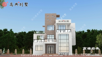 最新款农村三层半别墅图纸