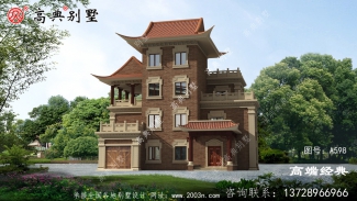农村三层半新款别墅设计图