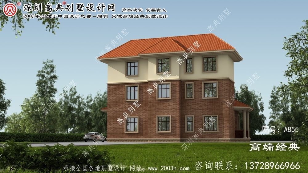万年县三层别墅设计图农村