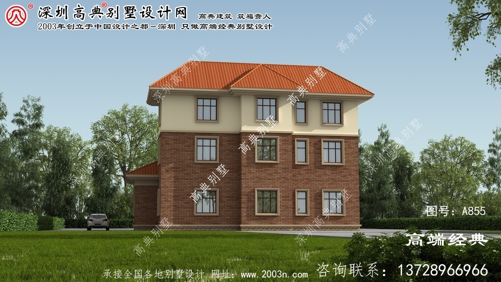 万年县三层别墅设计图农村