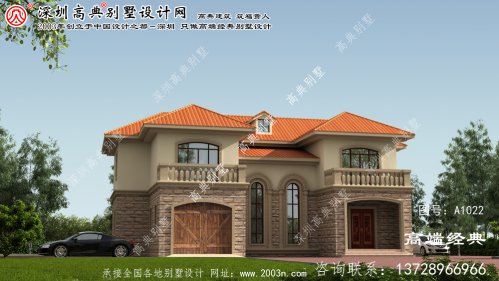 周村区欧式风格别墅外观图