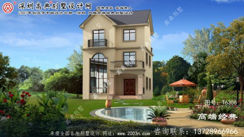 交城县三层别墅外观效果图大全
