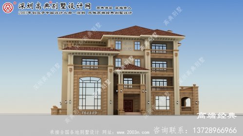 乌兰浩特市农村别墅屋顶设计图