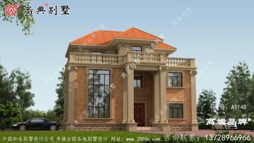 农村别墅设计造型简洁、线条简单