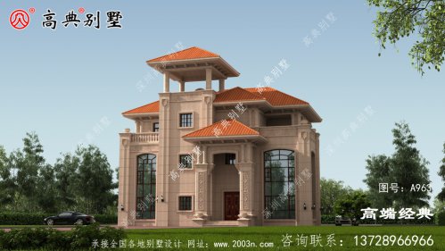 汉中市简约式三层别墅设计图，经济实