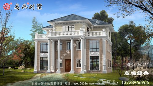 最新农村别墅外观图层次分明，错落有