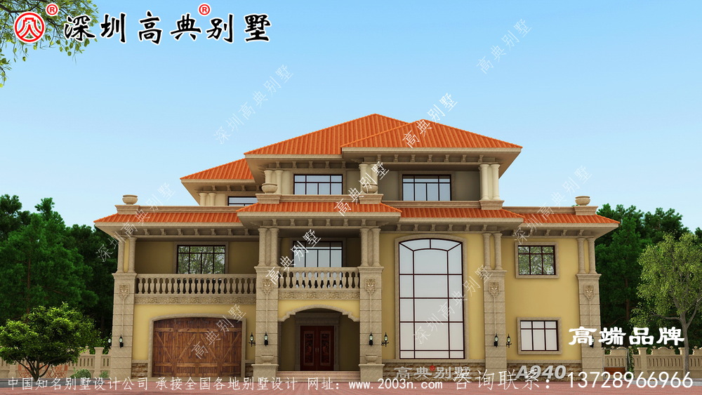 三层别墅，只要75万就能建好，实用又有面子！