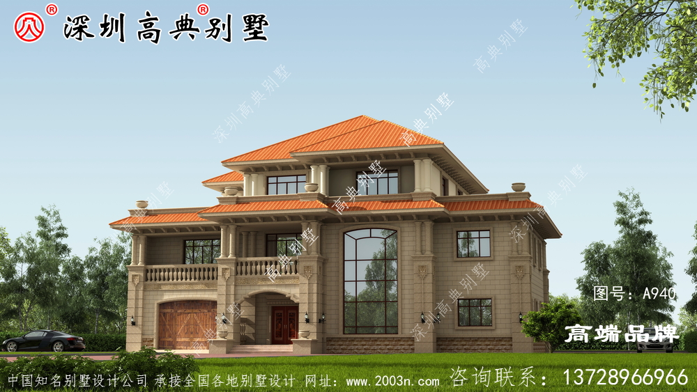 三层别墅，只要75万就能建好，实用又有面子！