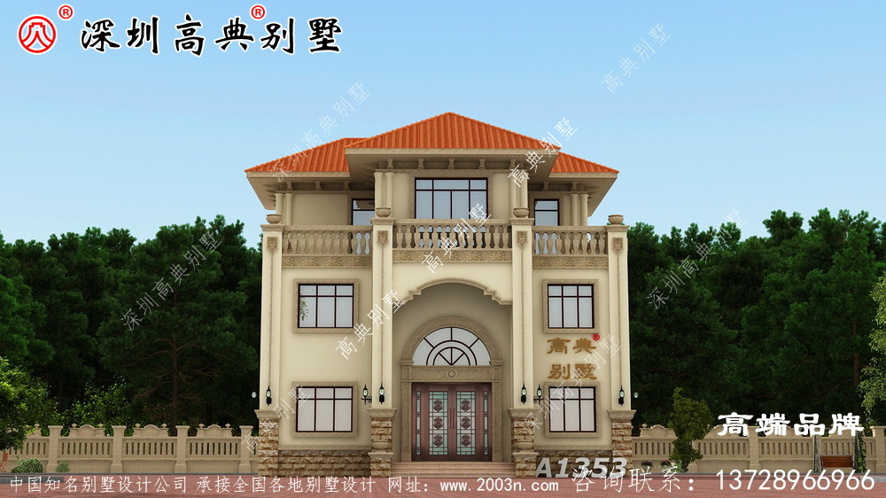 造价30万左右农村三层别墅，高端大气上档次，全村最漂亮！