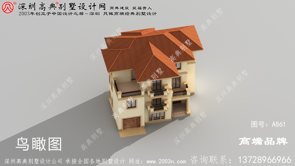 农村自建房图片三层，造型简单，布局紧凑，施工难度也不高
