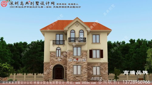 2021款农村三层别墅设计图，简单实用，