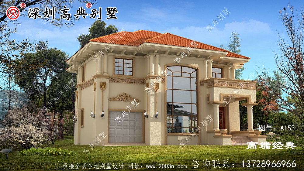 农村建造二层欧式小别墅，户型惊人，居住生活方便。
