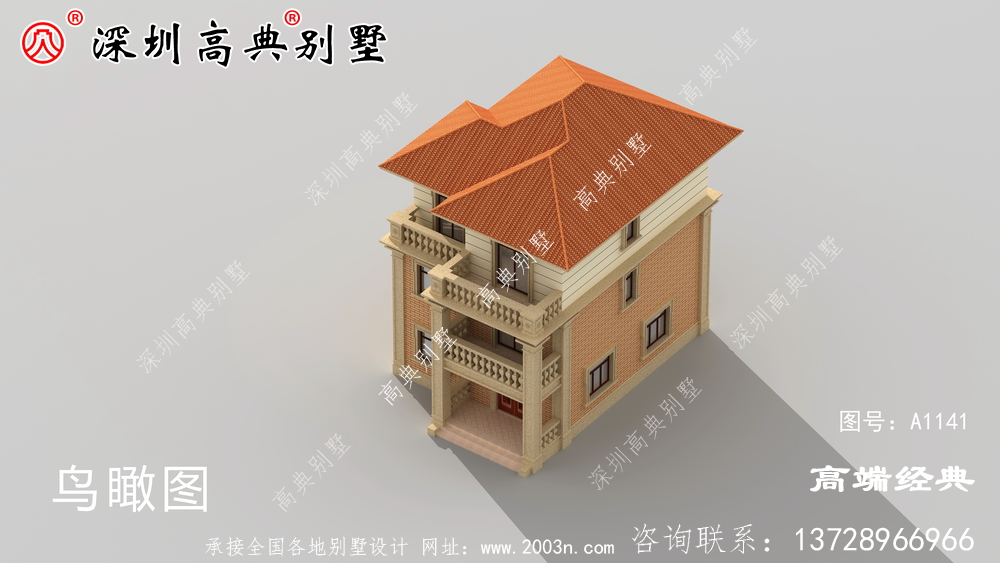 农村欧式三层自建房，气质不凡，外观漂亮
