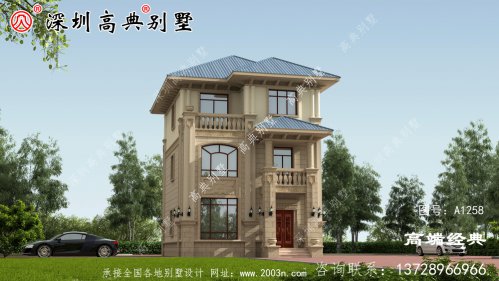 农村三楼别墅的最佳设计图，我也想住