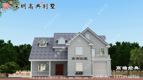 农村三层楼带阳台图片，屋内亮堂堂，