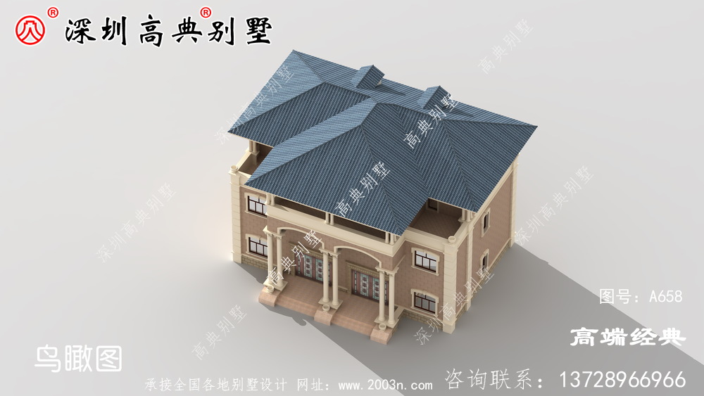 三层复式别墅户型图，农村经典户型，全家人都喜欢。
