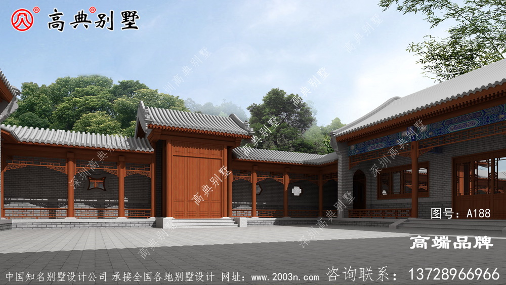 中式四合院结合现代元素，给你简约时尚的住宅