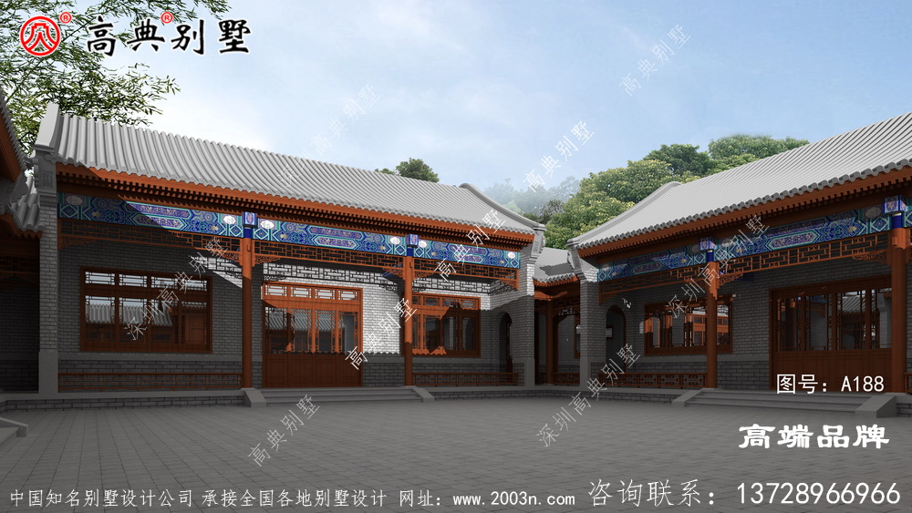 中式四合院结合现代元素，给你简约时尚的住宅