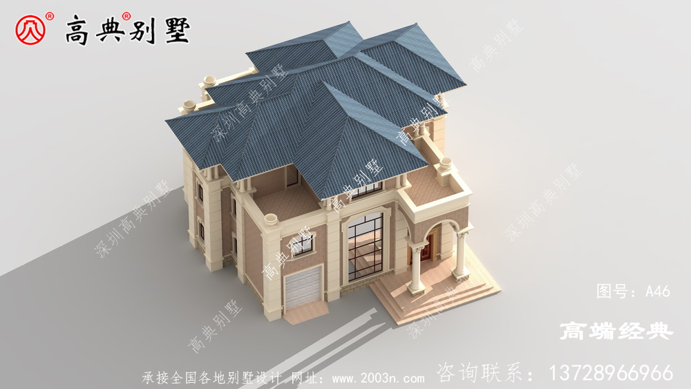 整栋房子给人的感觉是比较精致大气的，很适合家里人口多的建造